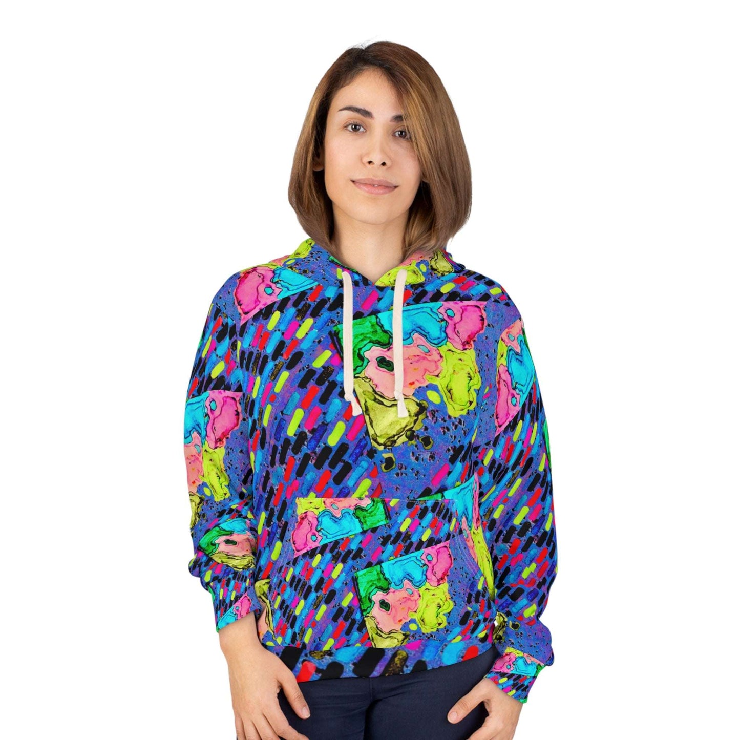 painted retro hoodie