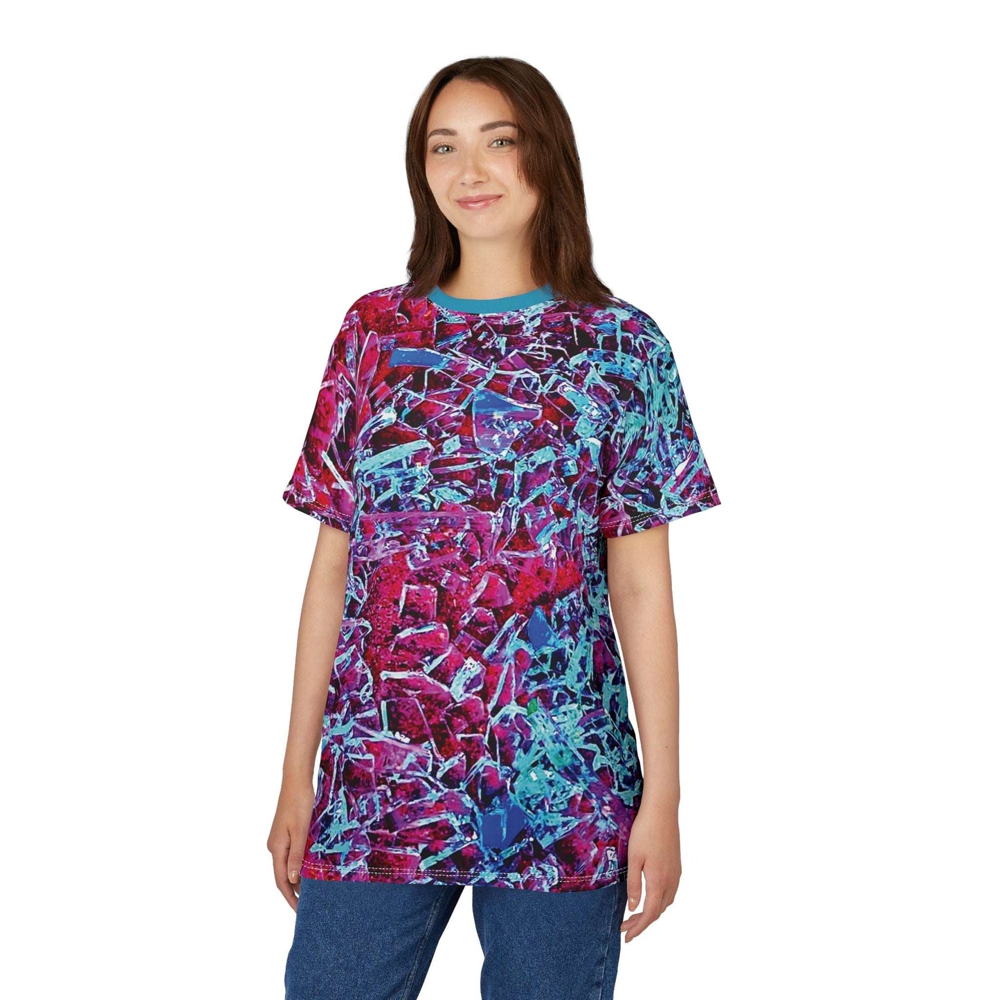 Shattered Dream – Bold Abstract Glass Pattern Tee