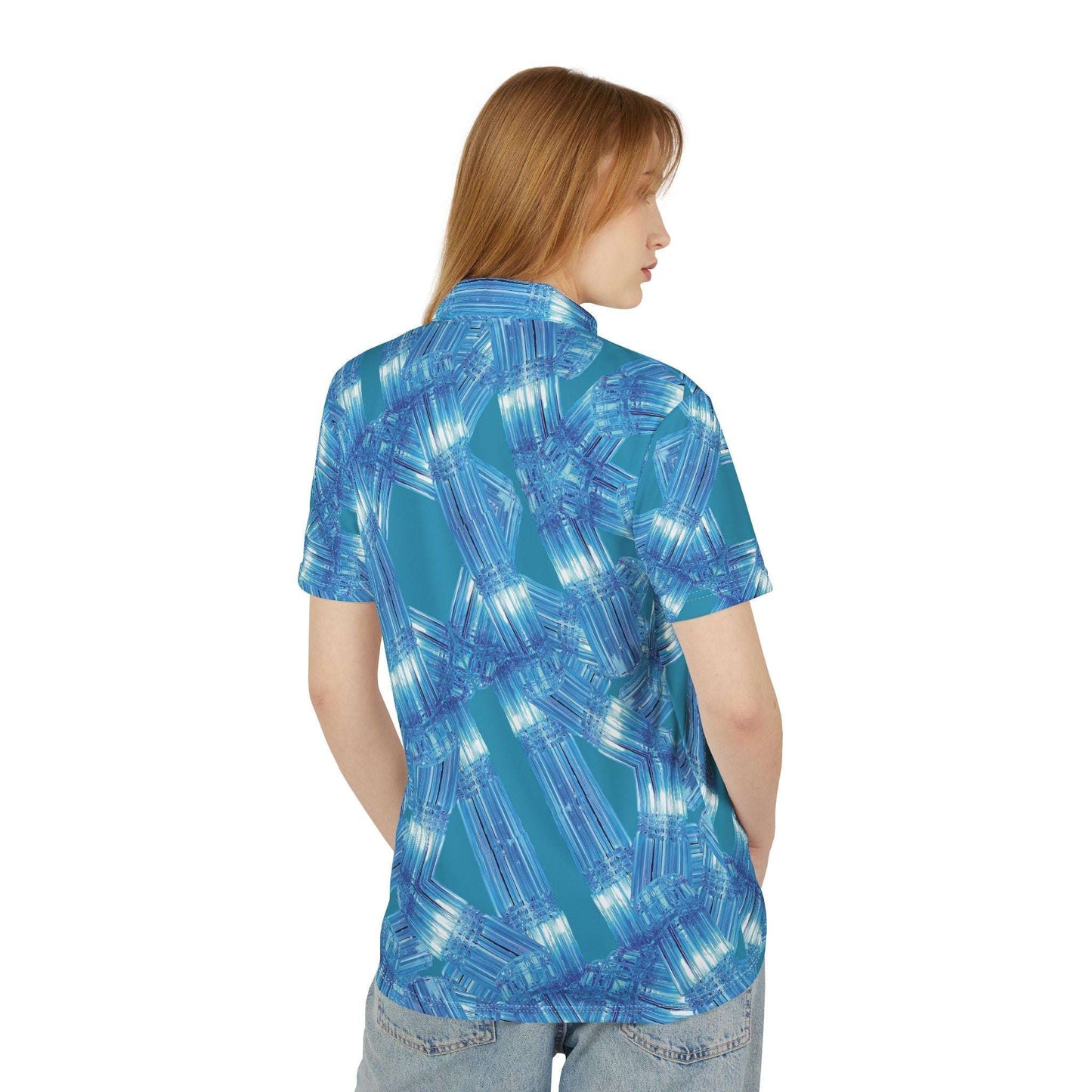 crystal clear collared tee
