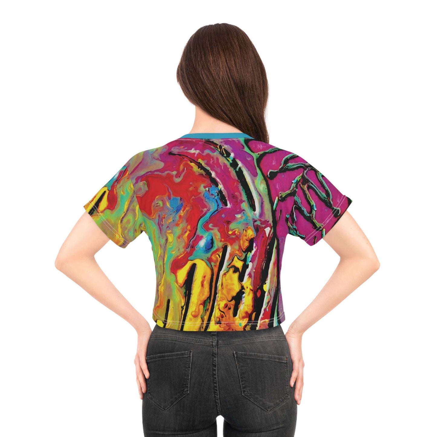 Spilled Over crop tee