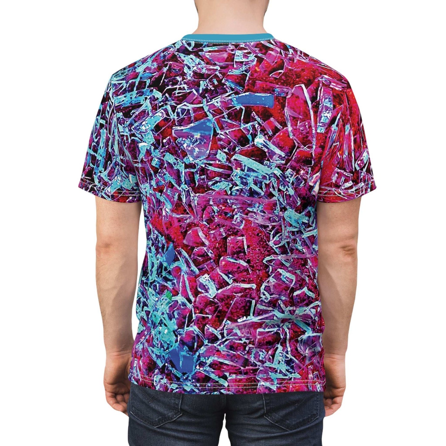Shattered Dream – Bold Abstract Glass Pattern Tee
