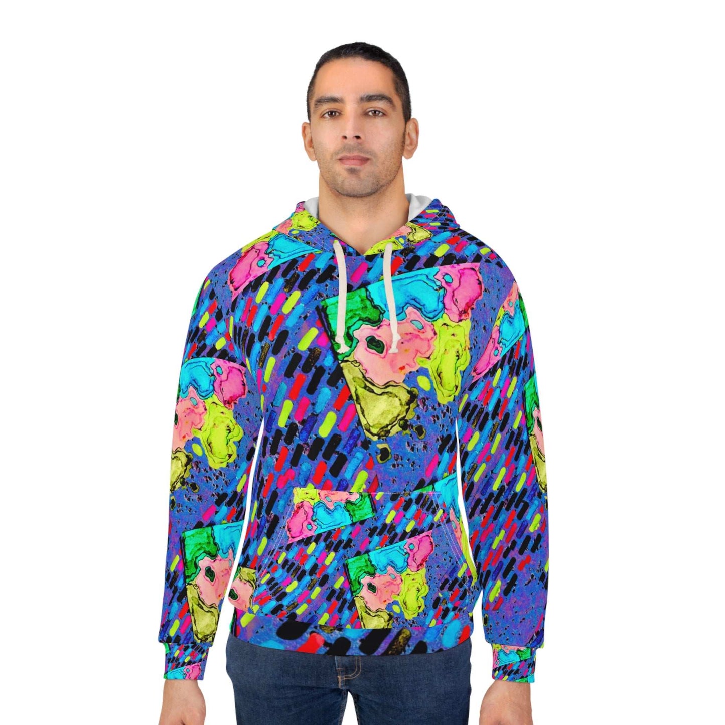 painted retro hoodie