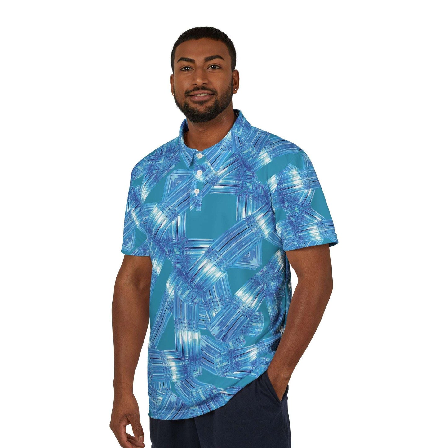 crystal clear collared tee