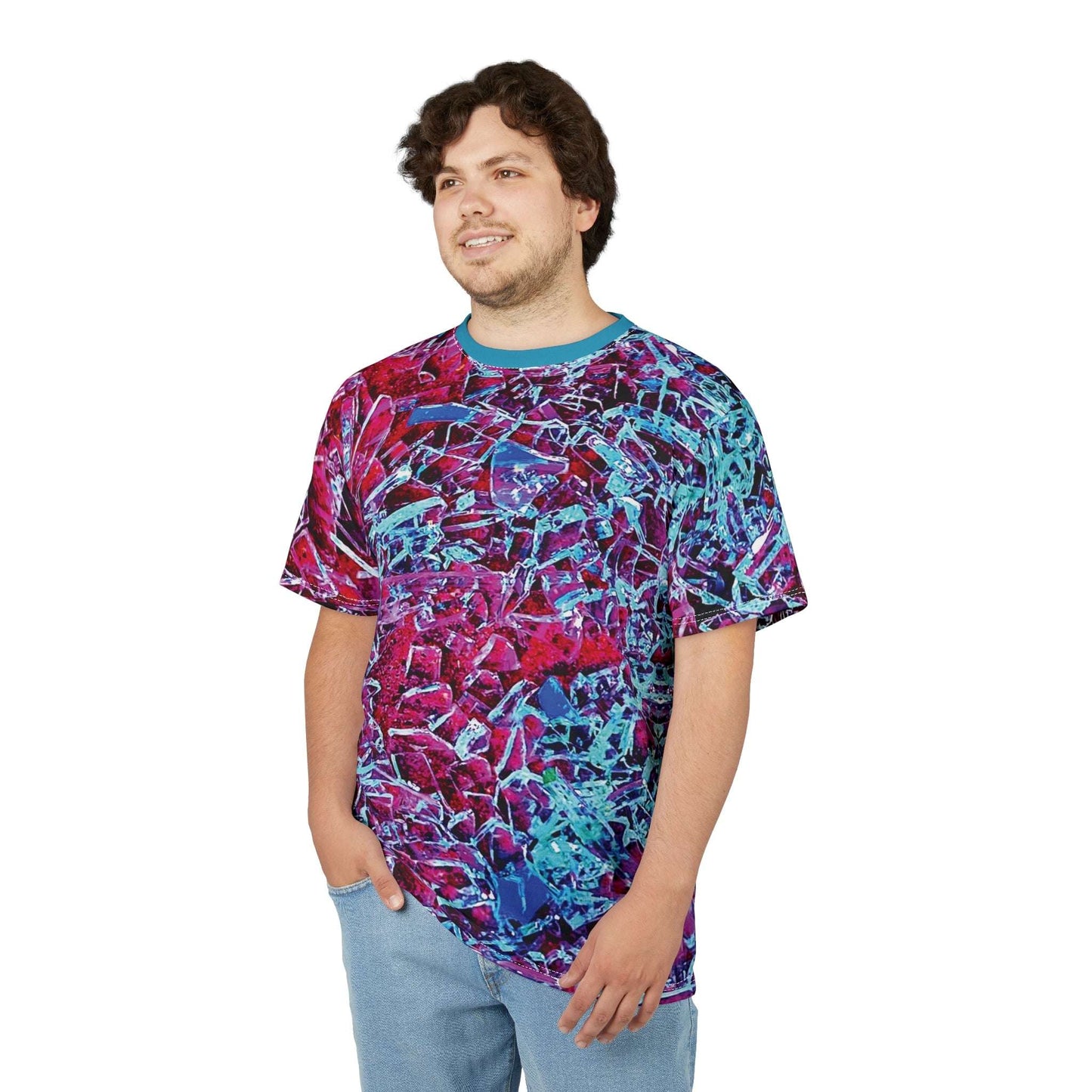 Shattered Dream – Bold Abstract Glass Pattern Tee