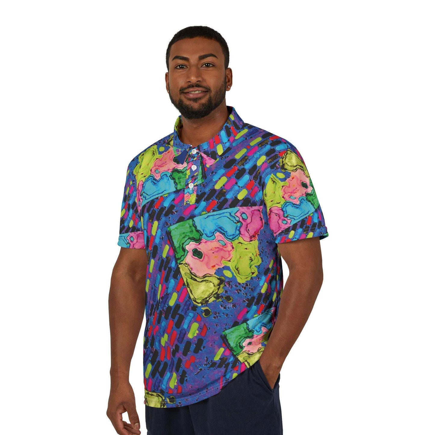 painted retro collared shirt