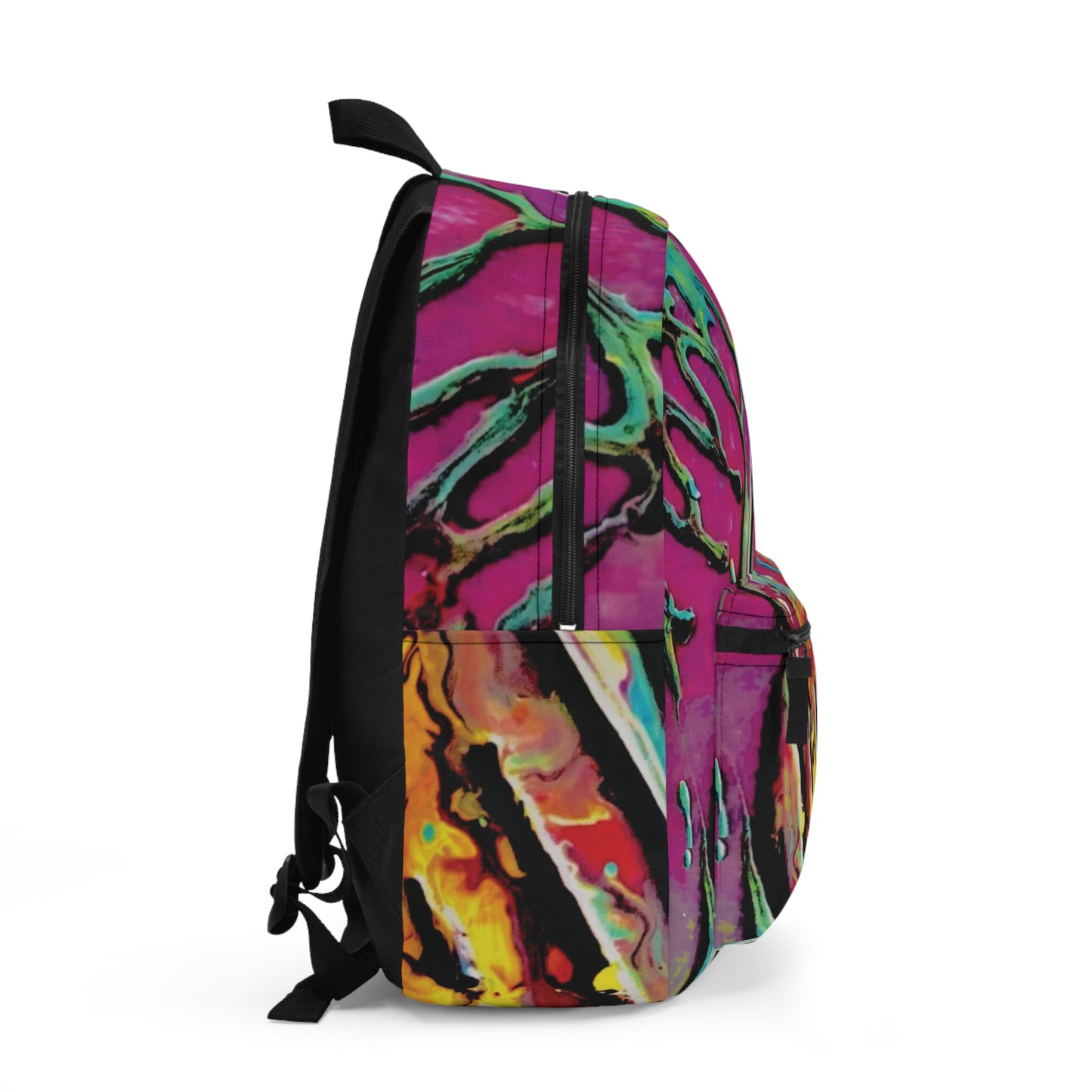 spilled over back pack