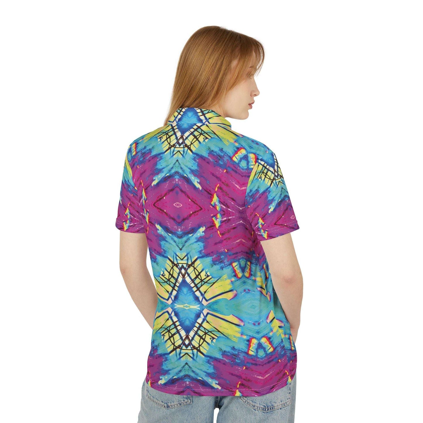 rainbow linings collared tee