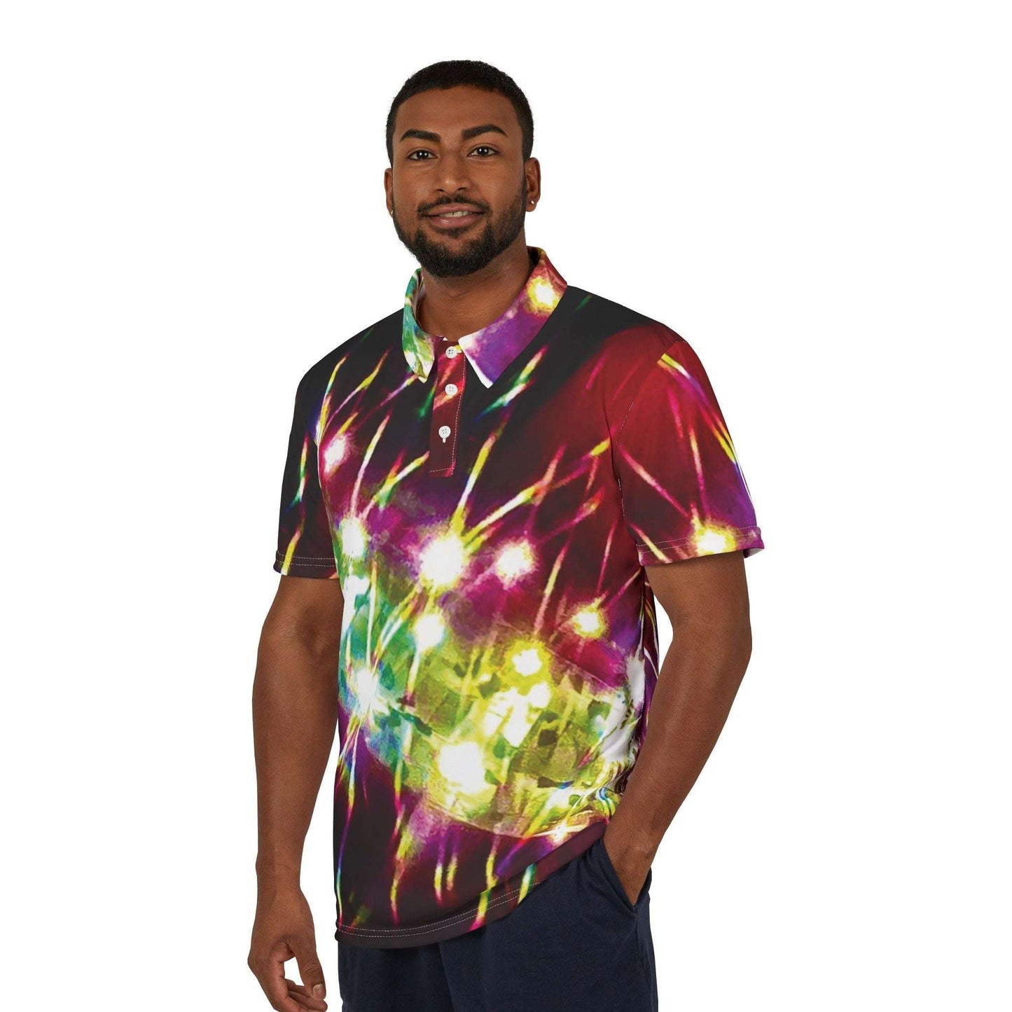 bright lights collared tee