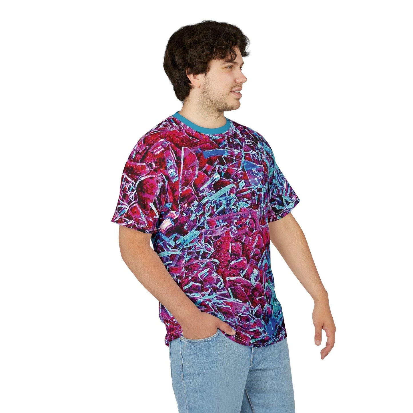 Shattered Dream – Bold Abstract Glass Pattern Tee