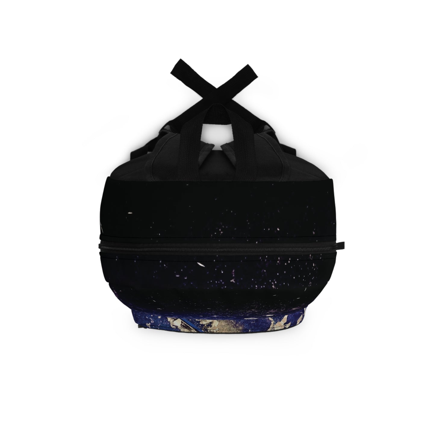 broken blue backpack