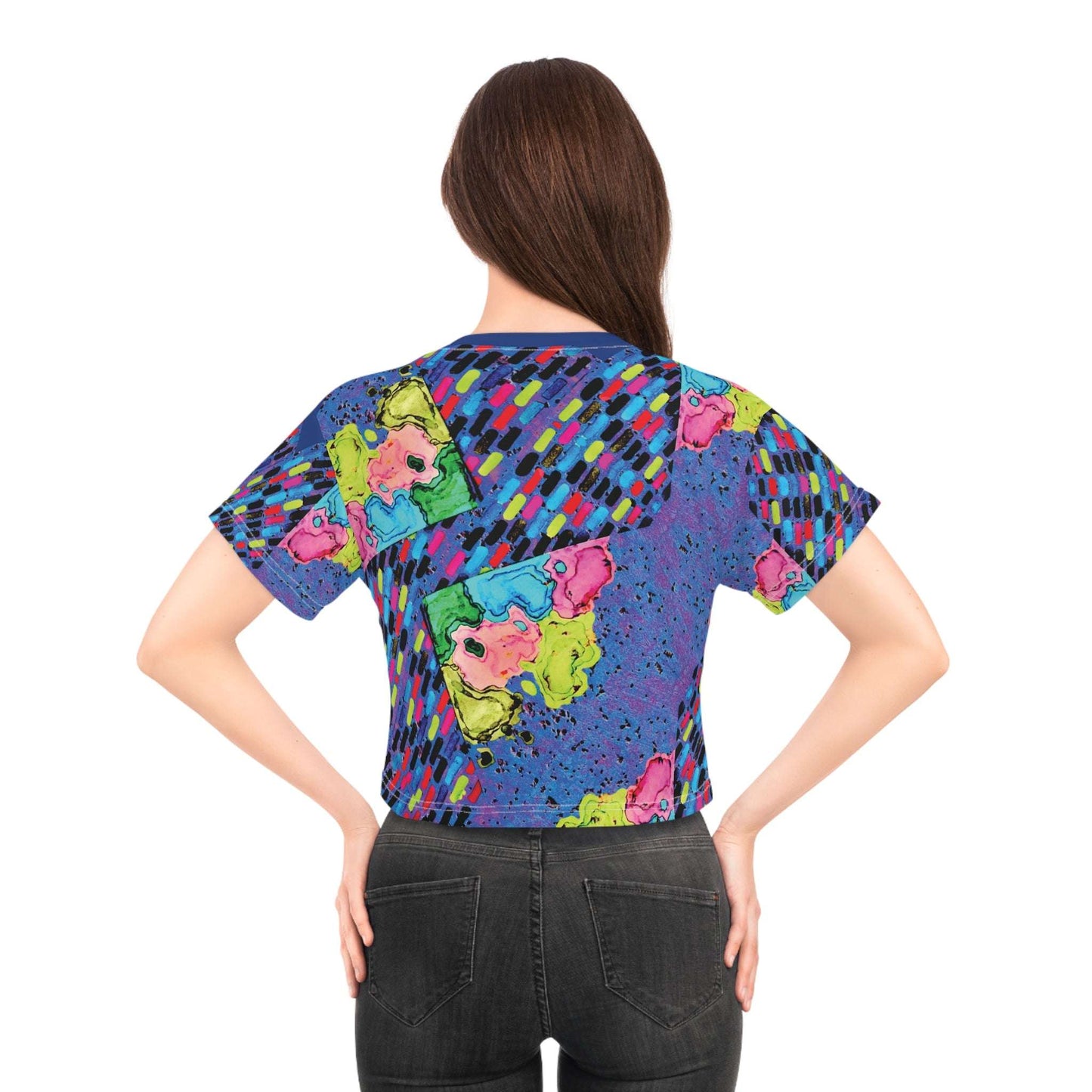 painted retro crop