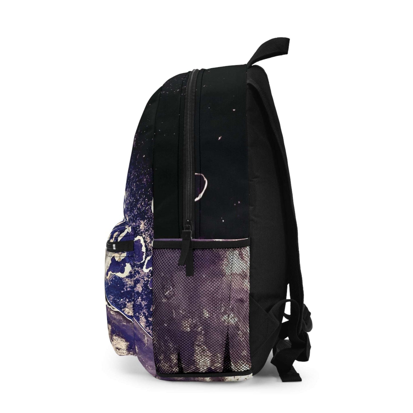 broken blue backpack