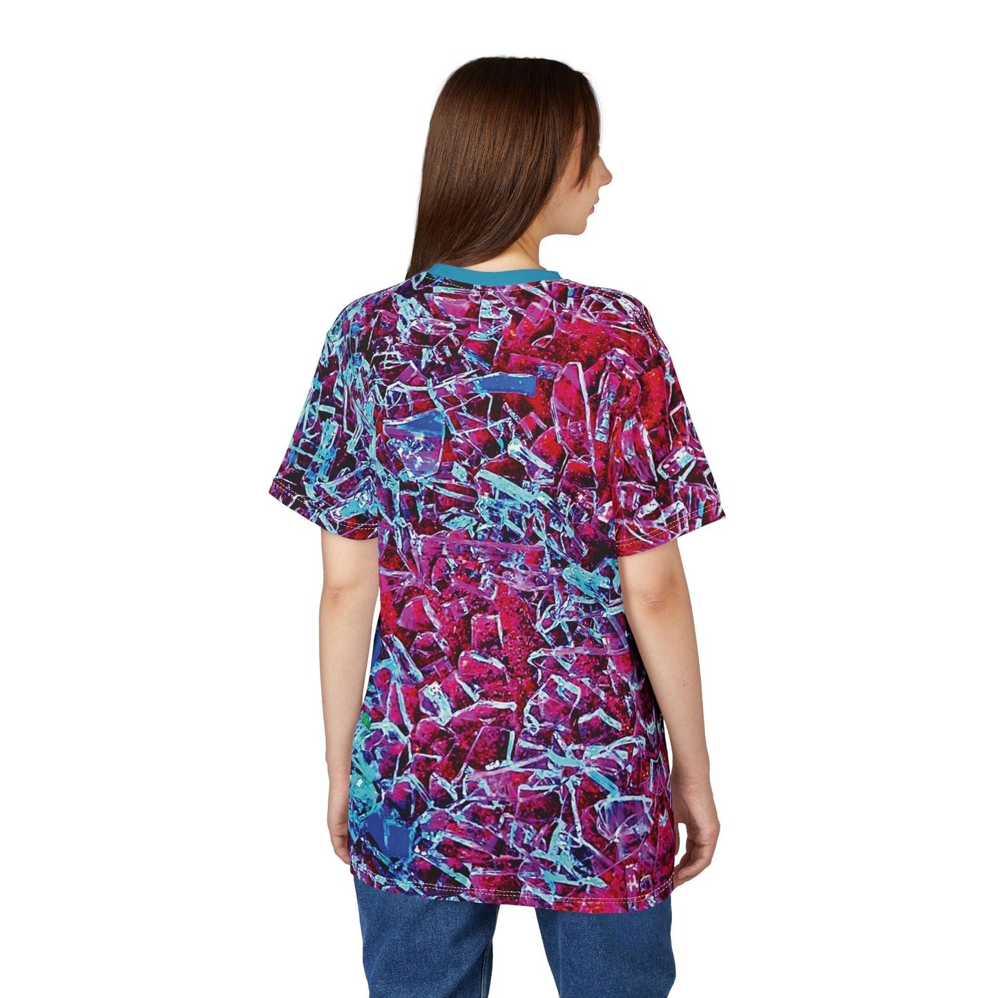 Shattered Dream – Bold Abstract Glass Pattern Tee