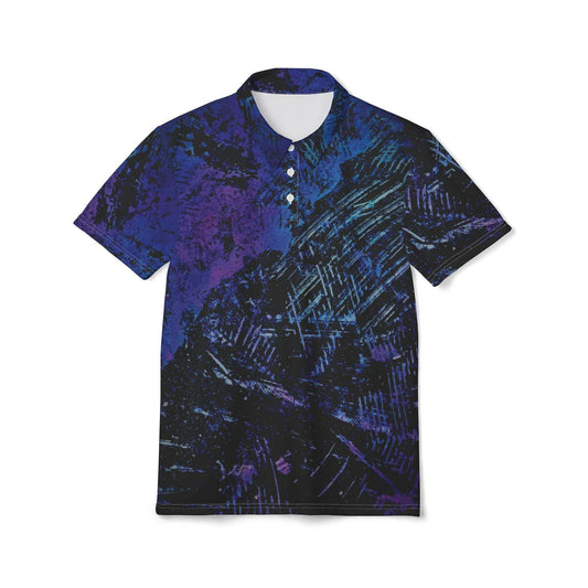 blue buried collared tee