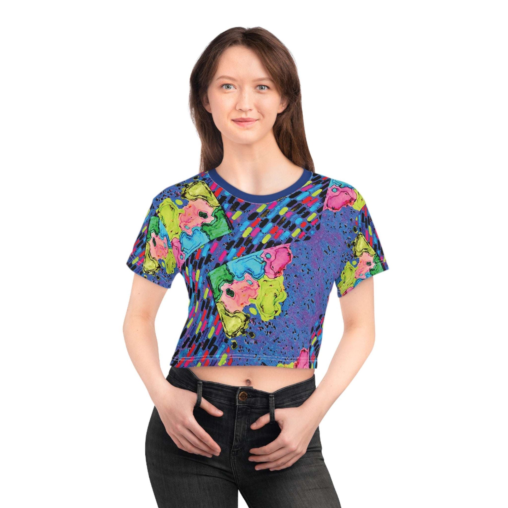 painted retro crop