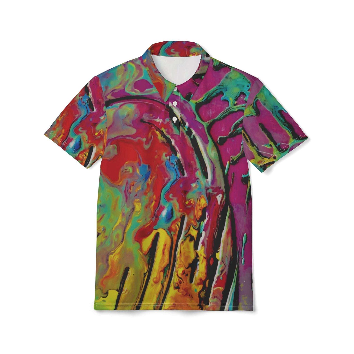 spilled over collared tee