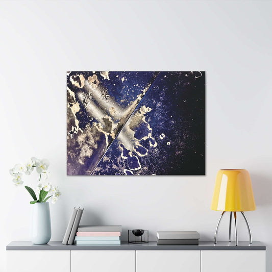 Broken Blue canvas