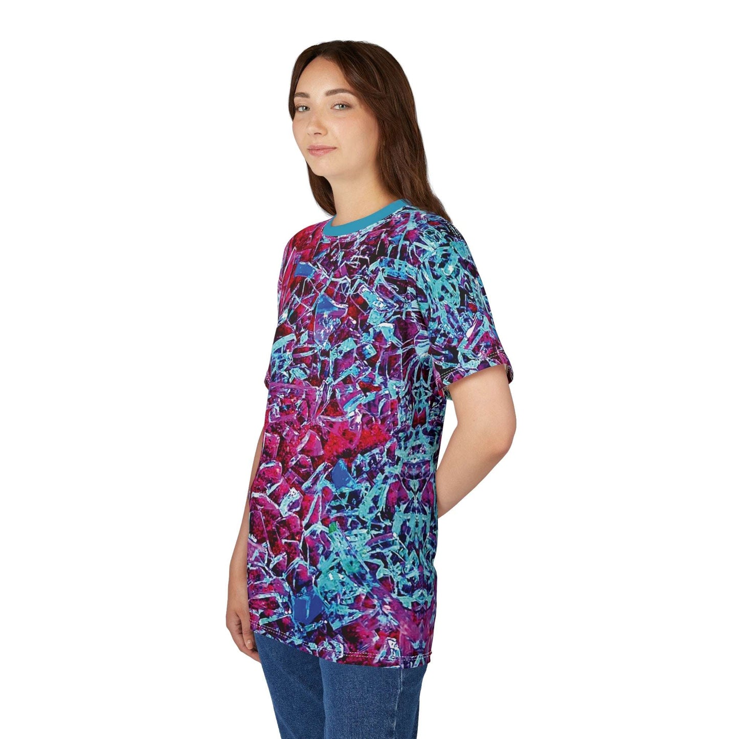 Shattered Dream – Bold Abstract Glass Pattern Tee