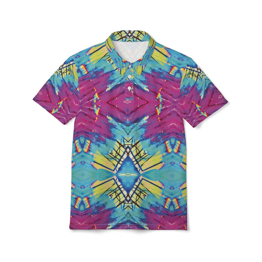 rainbow linings collared tee