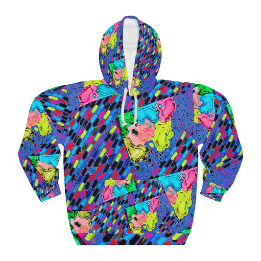 painted retro hoodie