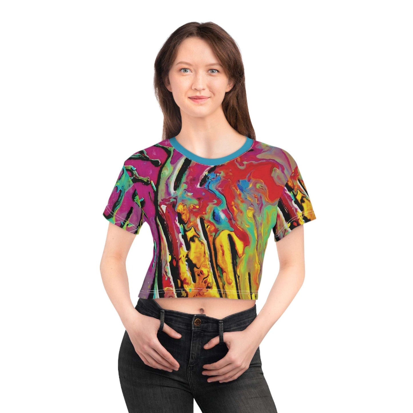 Spilled Over crop tee