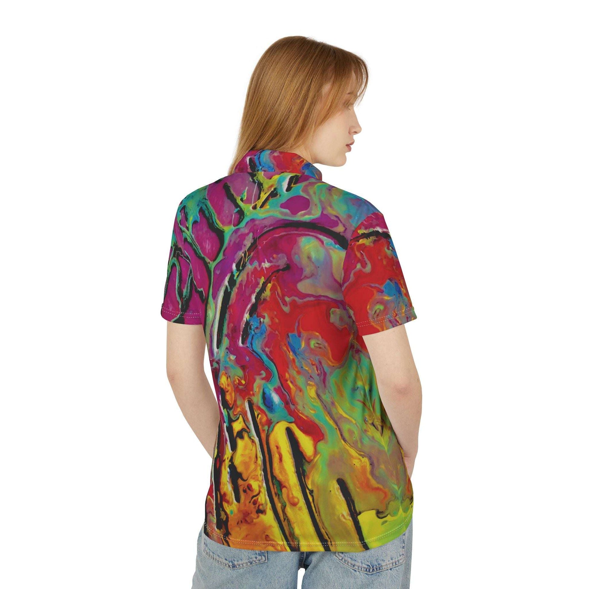 spilled over collared tee