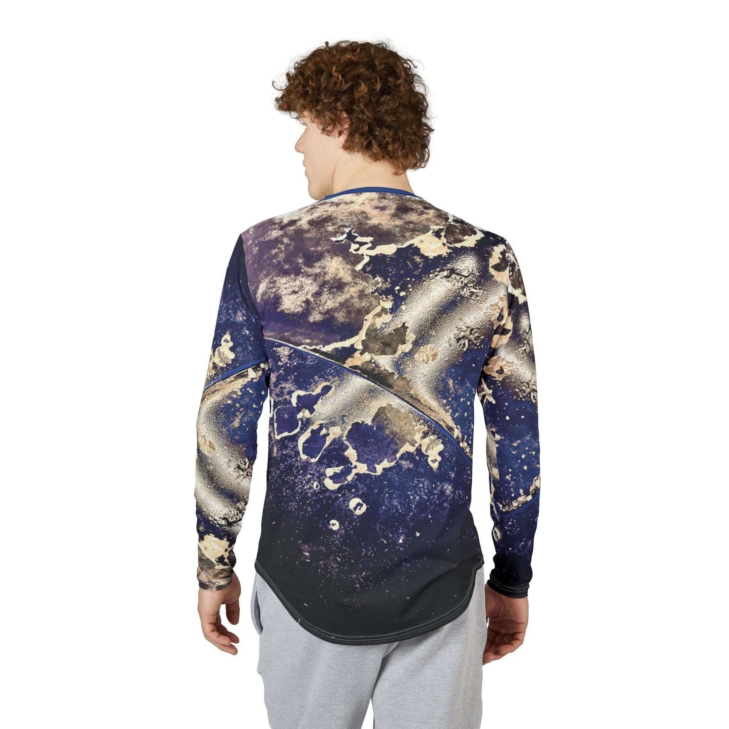 broken blue long sleeve