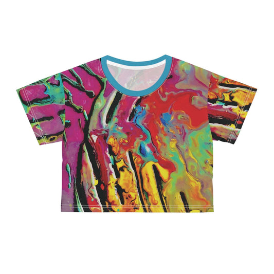 Spilled Over crop tee