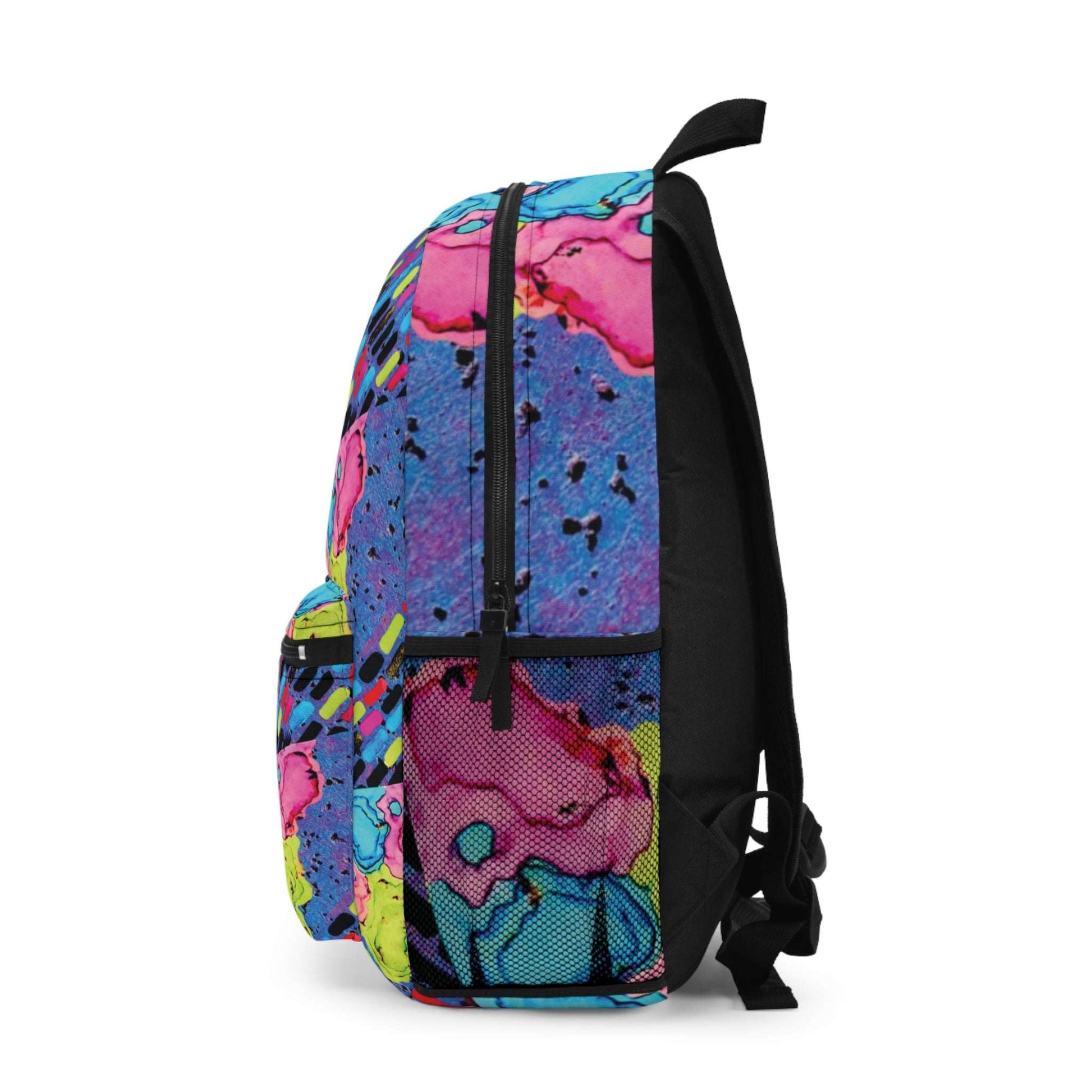 painted retro back pack