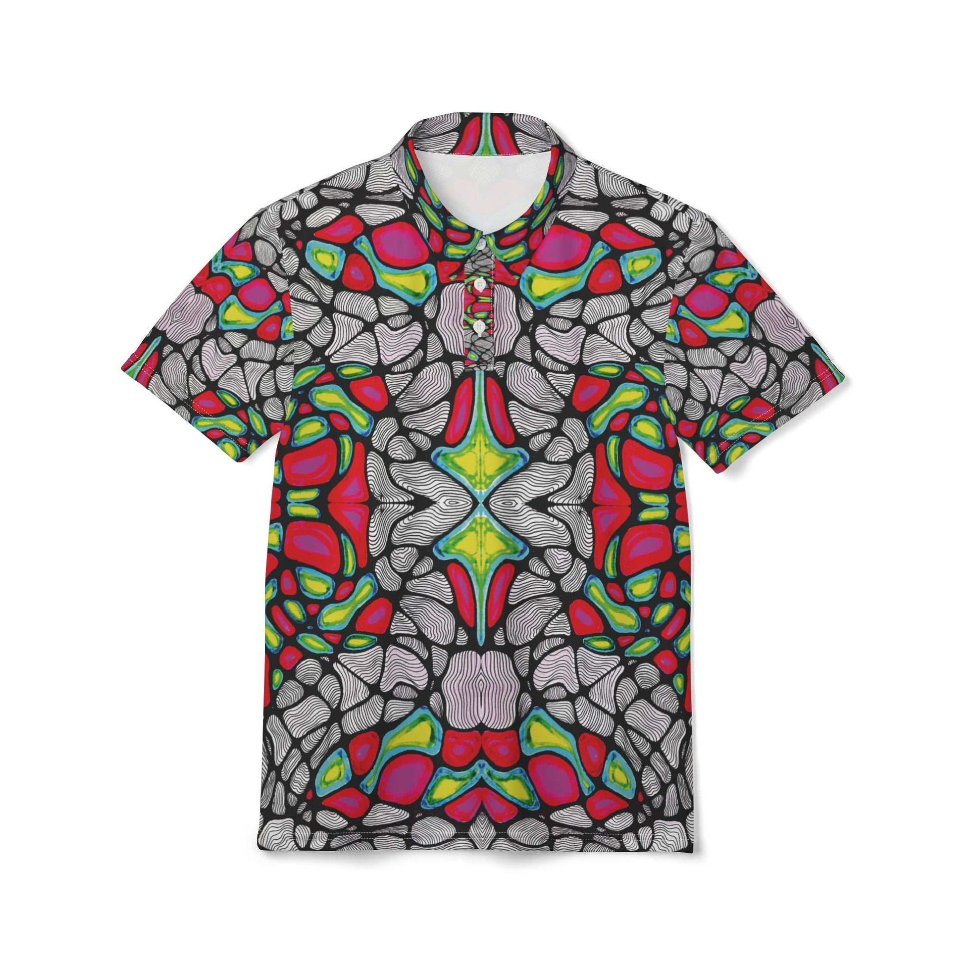 thermal warp collared tee