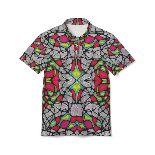 thermal warp collared tee